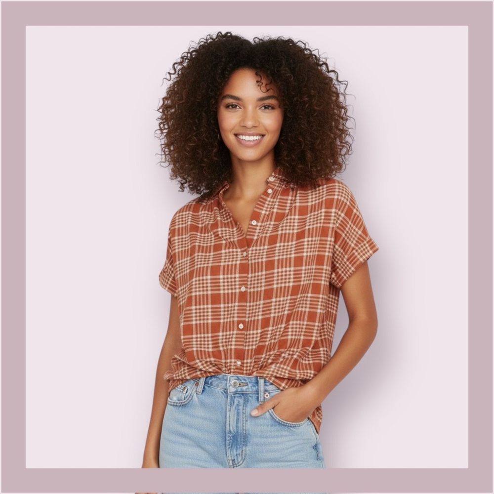 Madewell Central Fieldgate Plaid Button Down Shirt